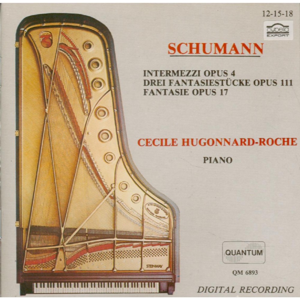 SCHUMANN - Hugonnard-Roche - Intermezzi, six pièces pour piano op.4